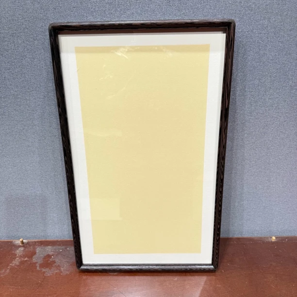 藏级黑鸡翅4公分大线条50x30实木画框【到手2个】