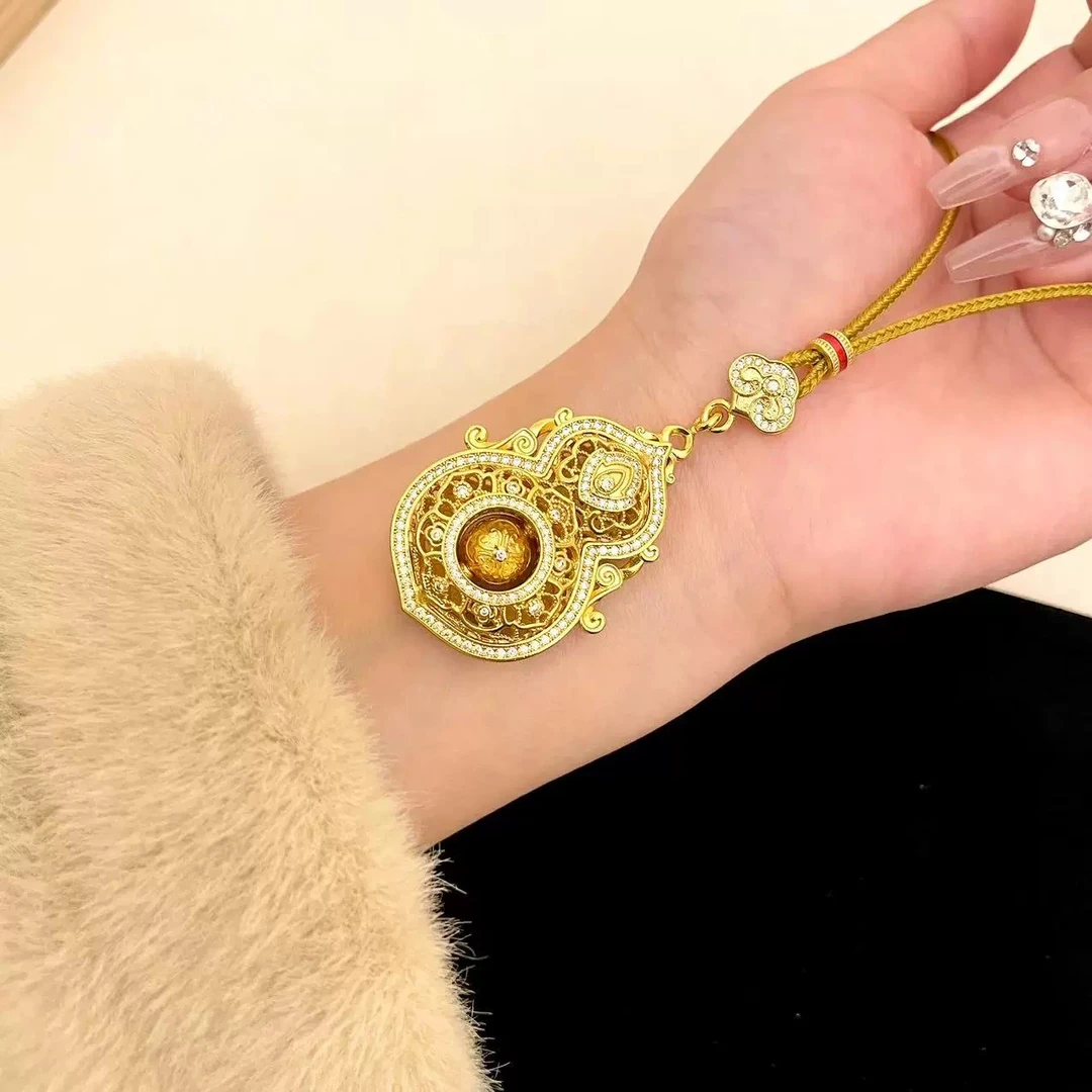 吊坠足银 吊坠足银 四美葫芦吊坠（赠绳）【GSN030】999