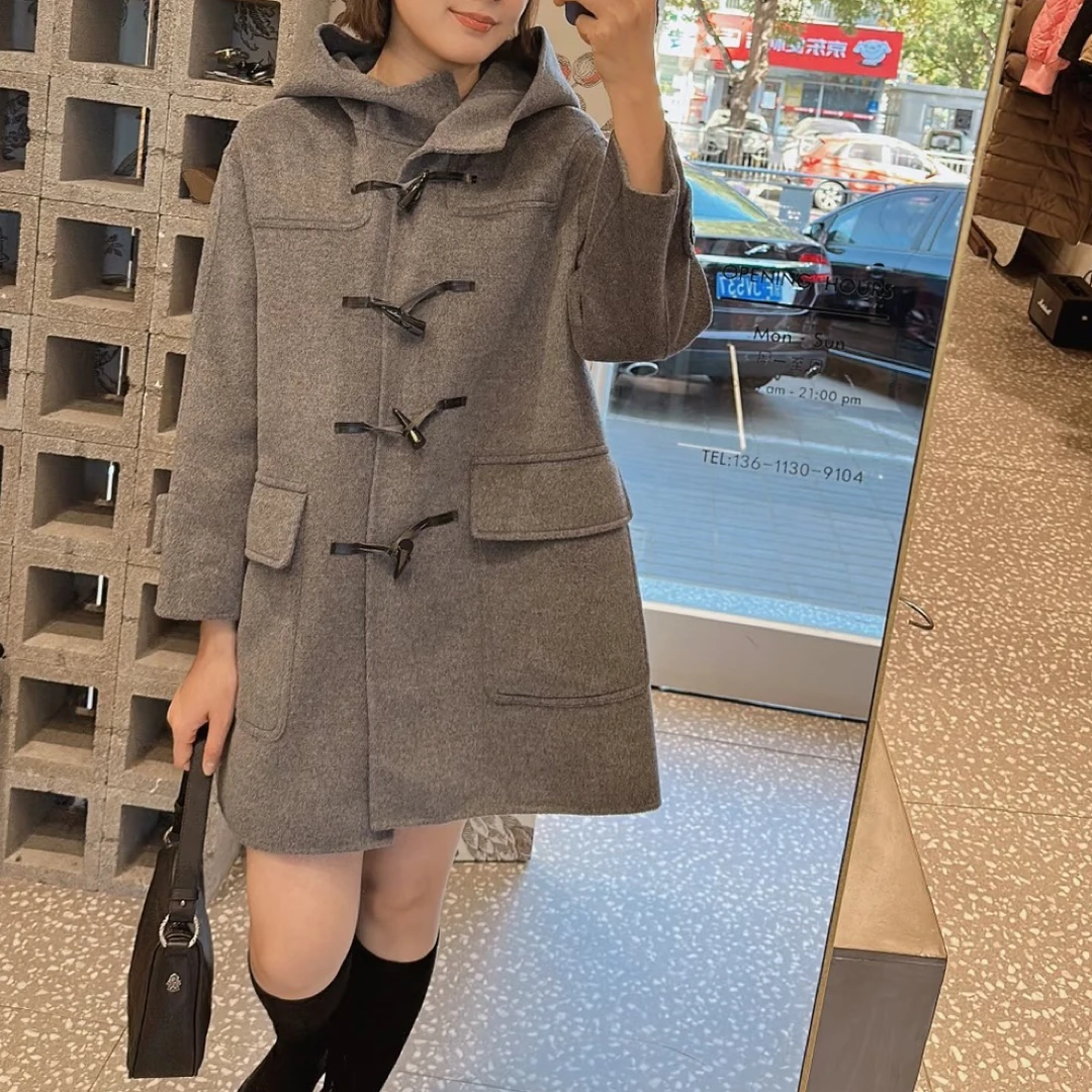 99新 DIOR/迪奥 99新 Dior/迪奥 牛角扣羊毛大衣/50码/509006