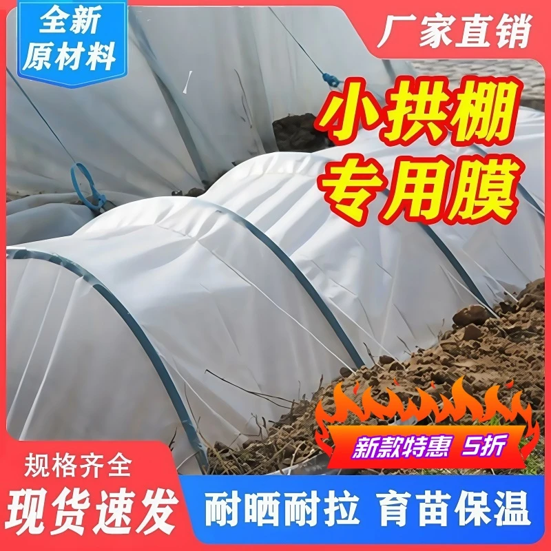 透明小拱棚专用膜塑料膜蔬菜大棚膜种菜农用薄膜保温塑料布防寒 ~