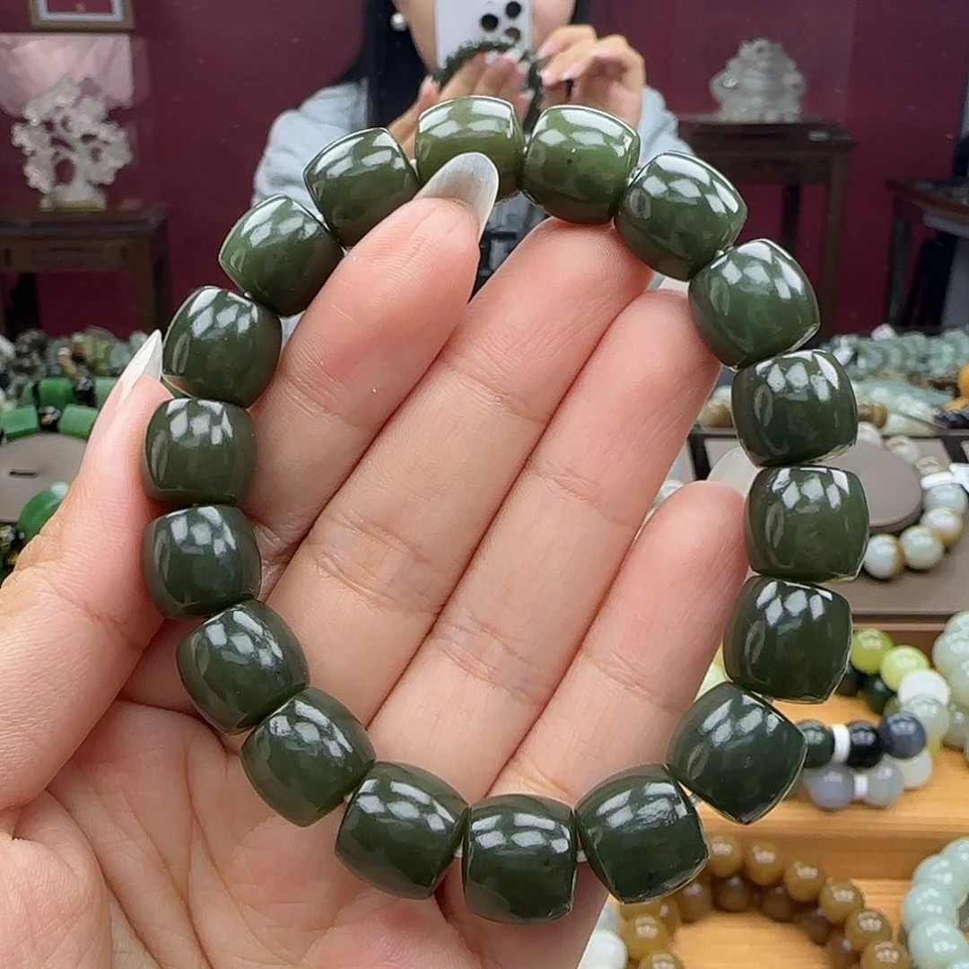 和田玉未镶嵌手链