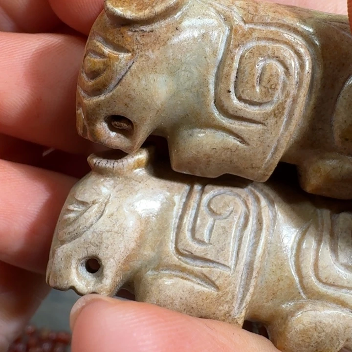 墨***缘和田玉未镶嵌挂件