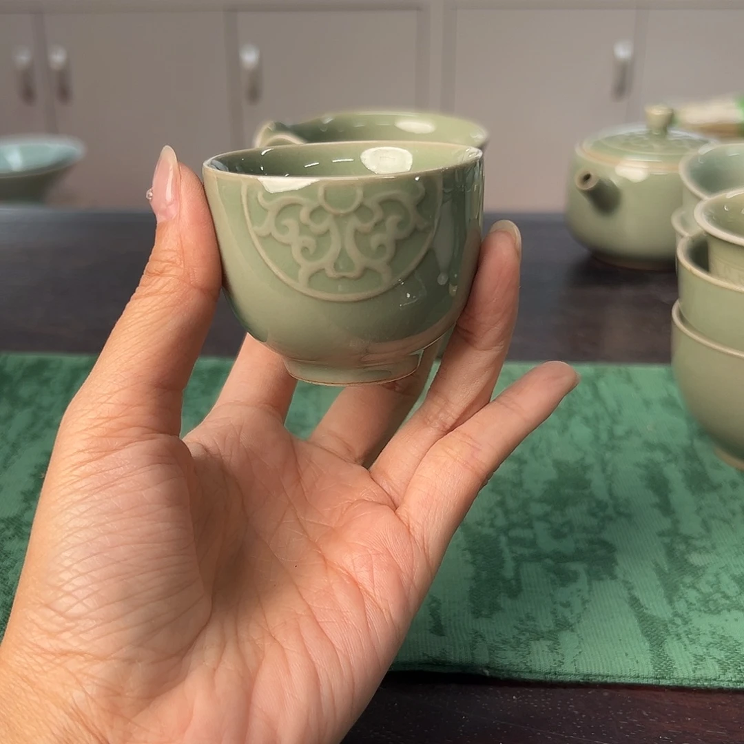 云间青瓷龙泉小米茶器