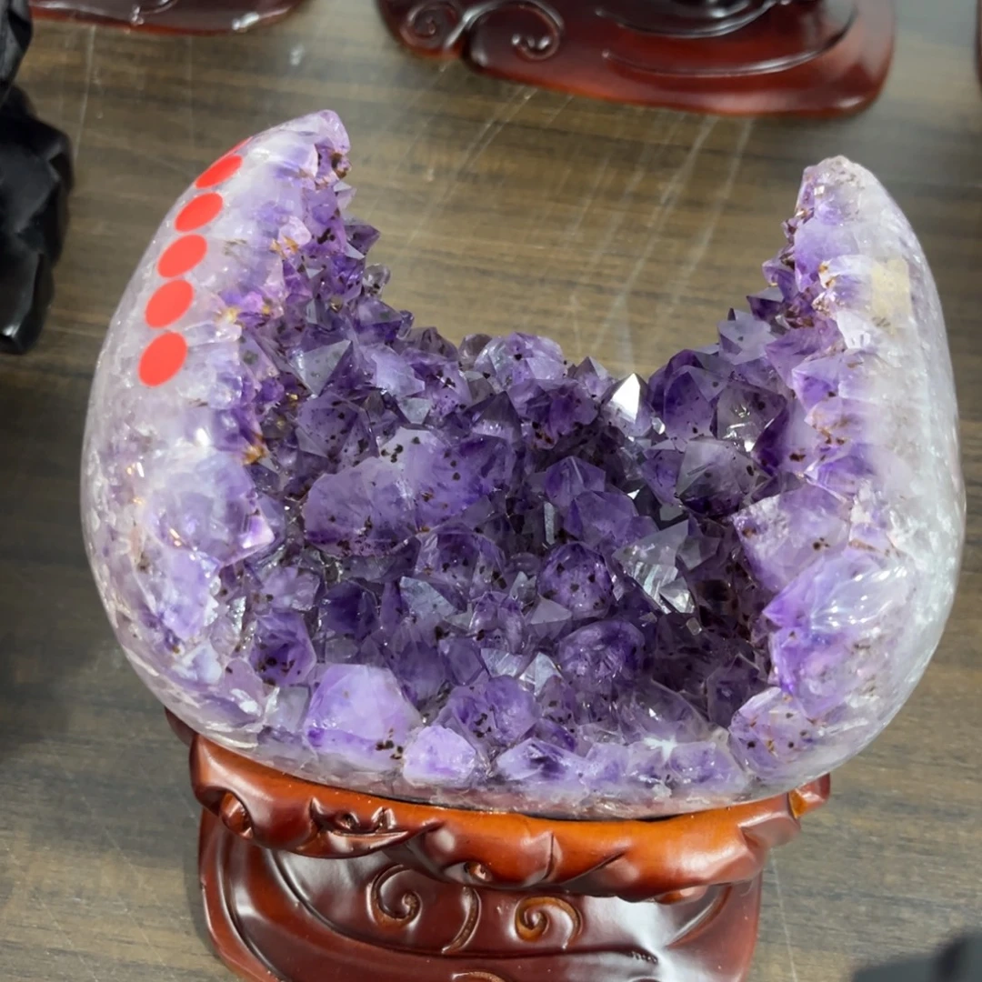 紫晶摆件未镶嵌水晶