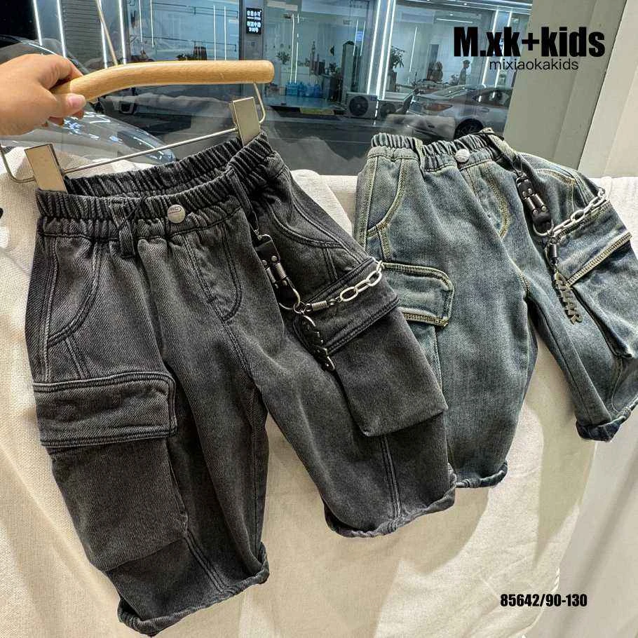 D1-10。85642通用抓毛牛仔裤冬季秋季儿童潮流