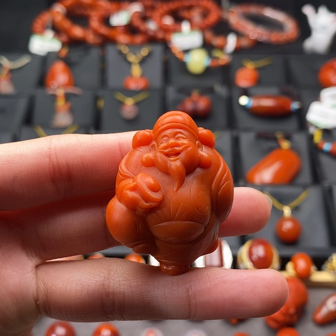南红玛瑙未镶嵌四川凉山财神
