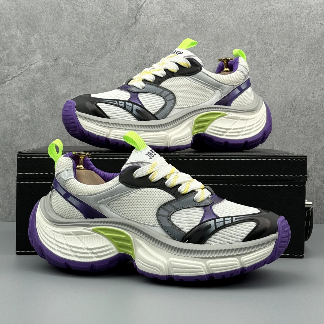 okkdey厚底老爹鞋男款秋季透气运动休闲鞋时尚百搭潮流增高男鞋