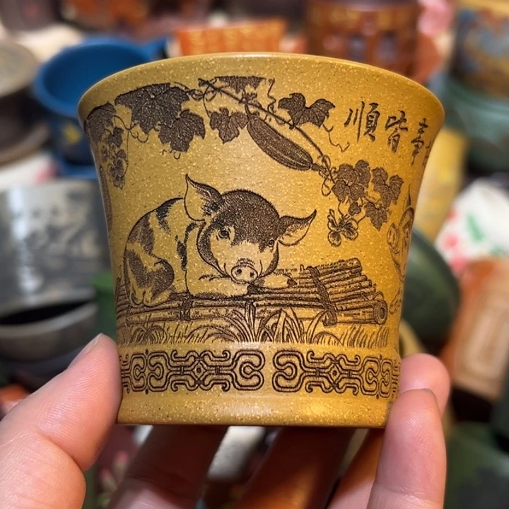 茶杯紫砂宜兴紫砂主人杯