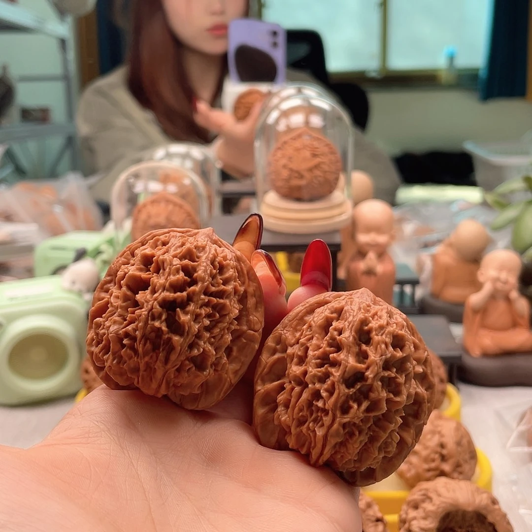 把件文玩核桃45大花