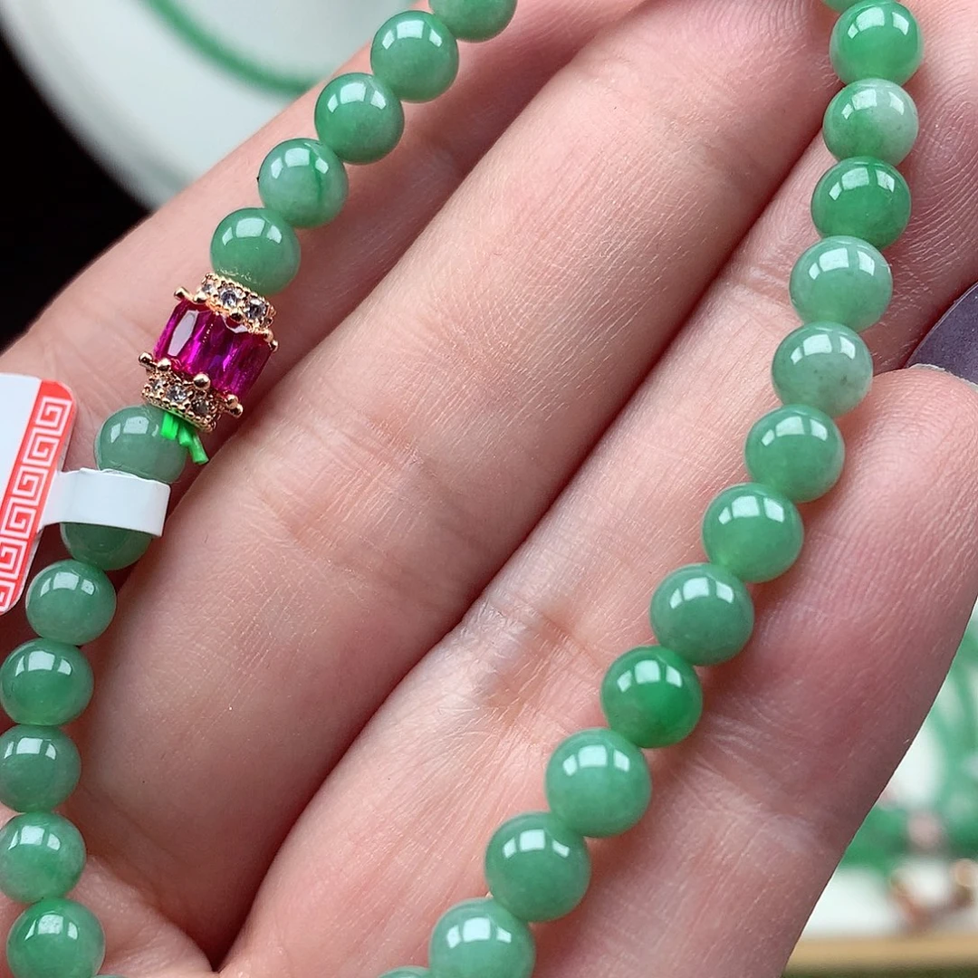 翡翠未镶嵌毛衣链翡翠