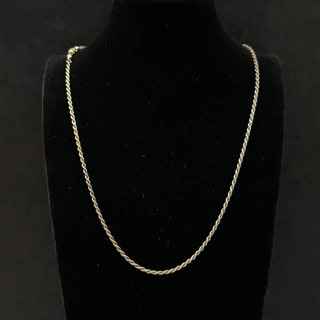 【足金999麻绳项链】黑金项链#精品5G工艺#时尚百搭小众精致