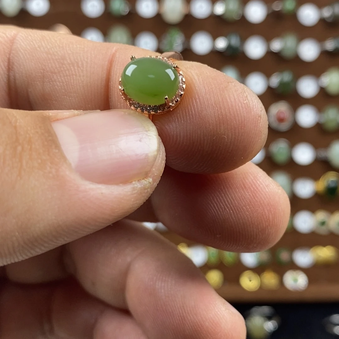 和田玉（碧玉）戒指合金