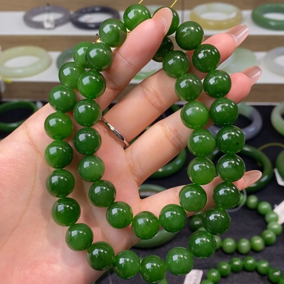 和田玉（碧玉）未镶嵌手链