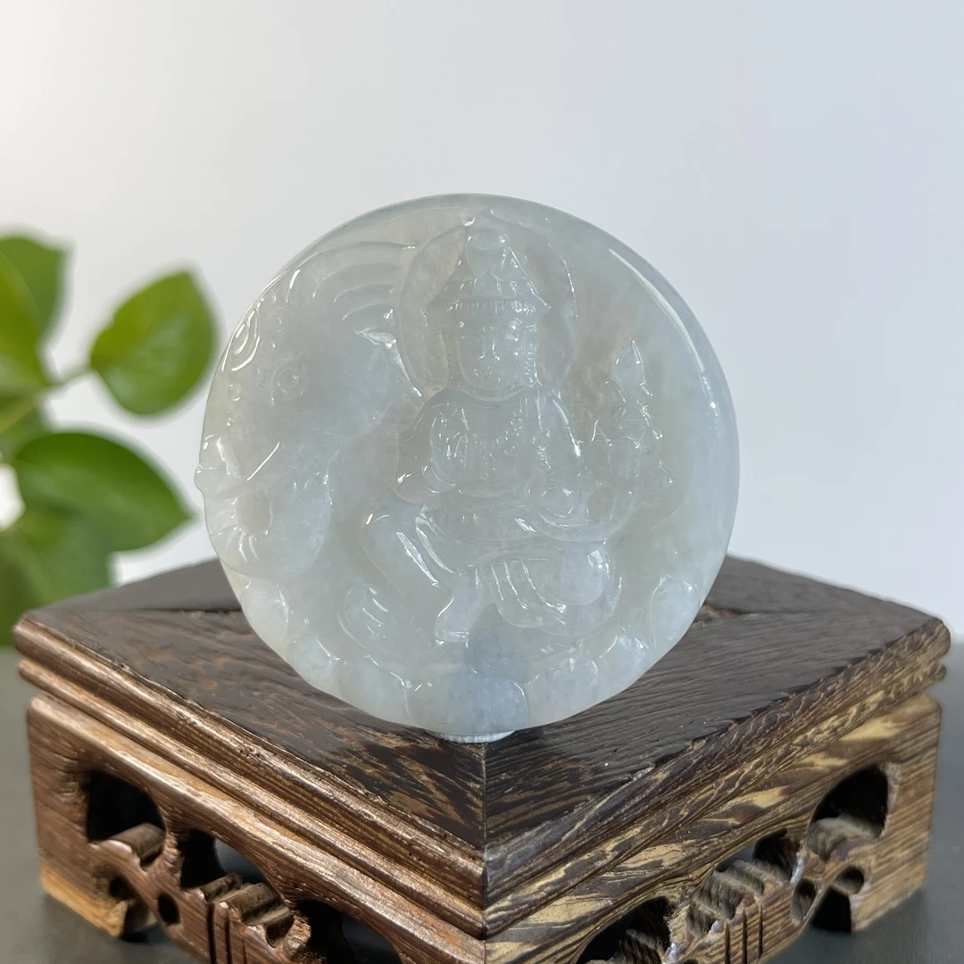 JSW25-153   天然翡翠缅甸A货   普贤