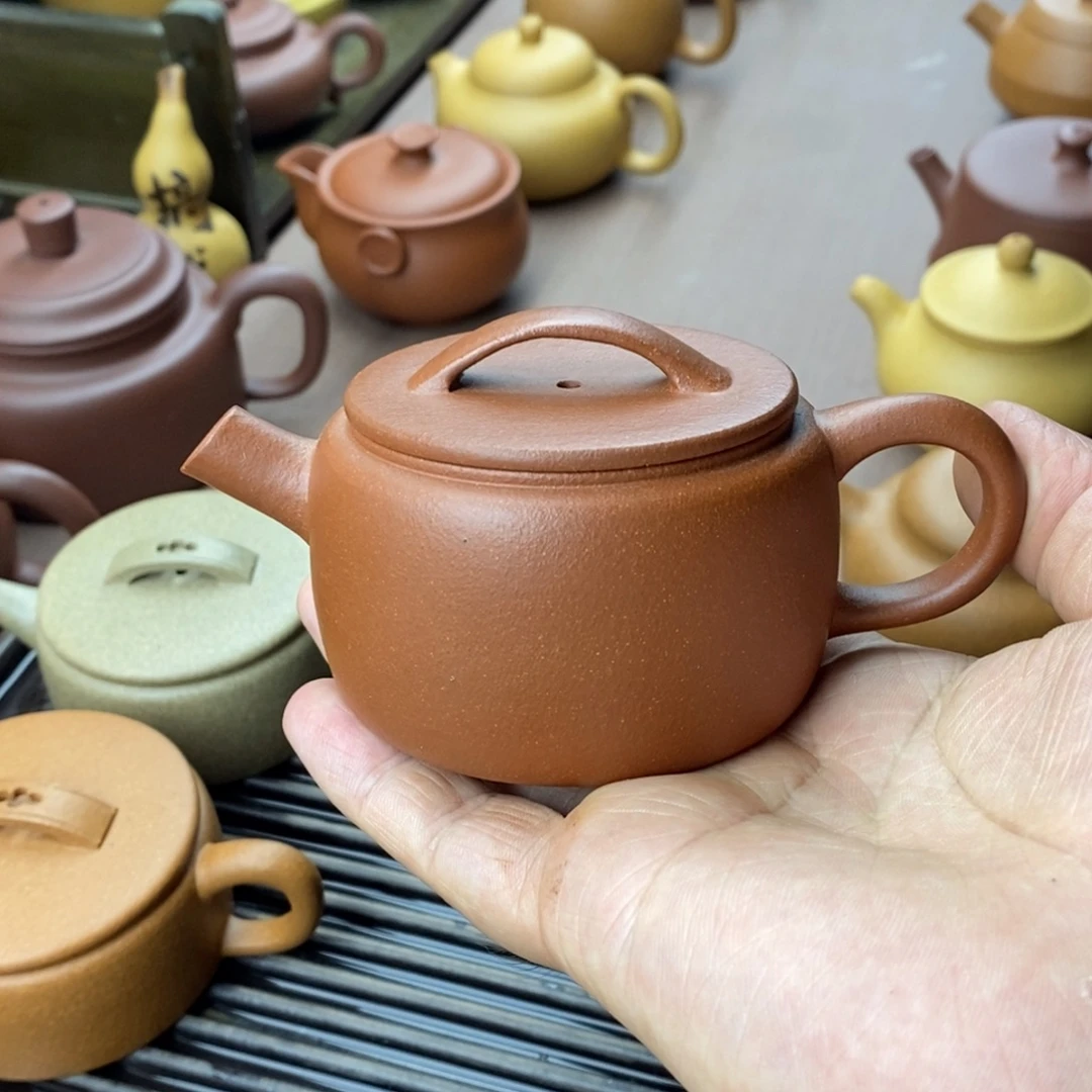 茶壶紫砂紫砂汉瓦120容量微瑕