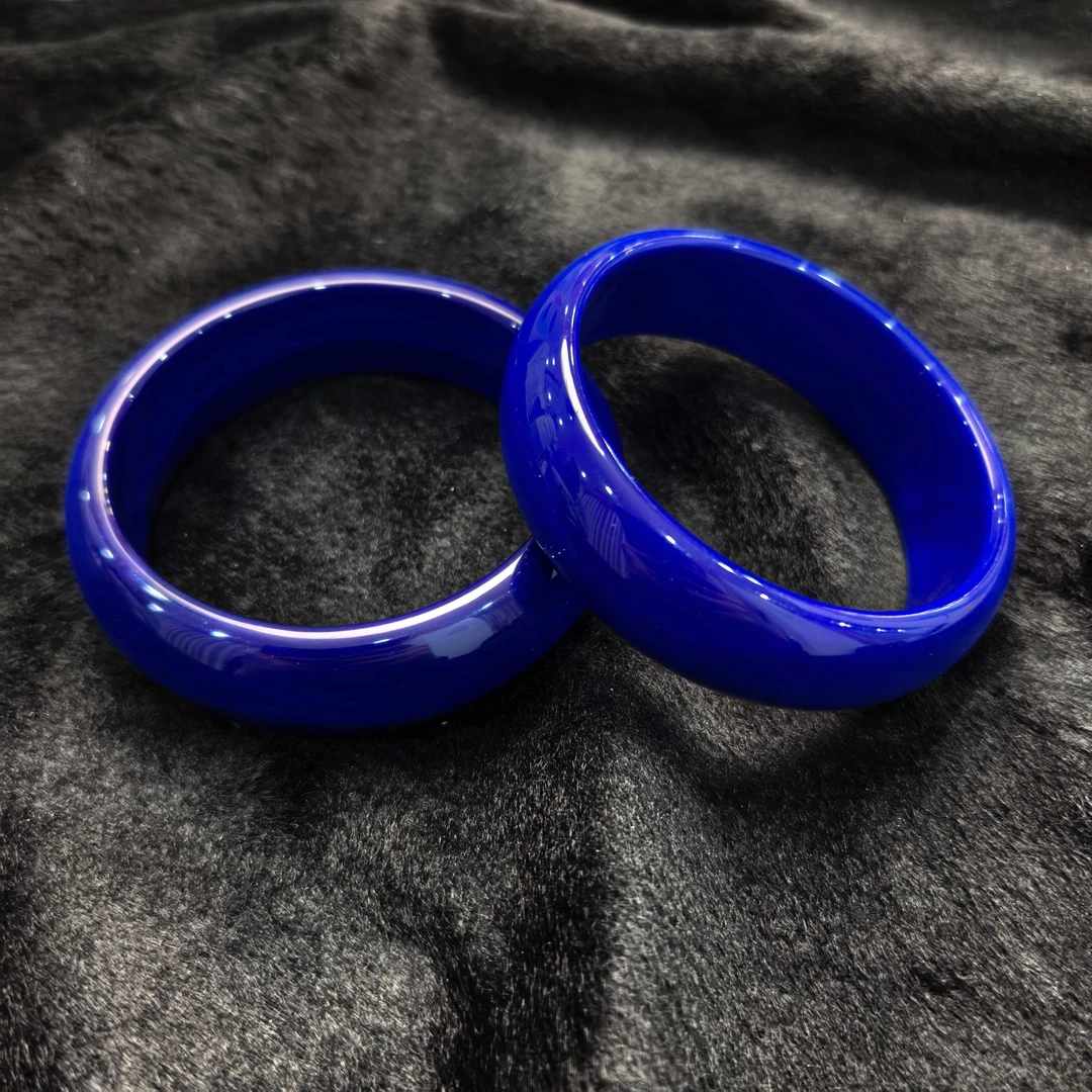 S6287蓝浆南紅星光帝王蓝玛瑙蓝手镯-配礼盒-多样性发货只发一件