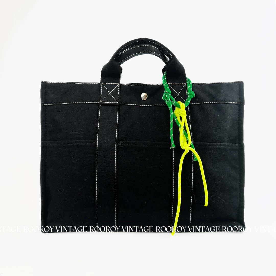 95新 Hermes/爱马仕 帆布 手提包/6592