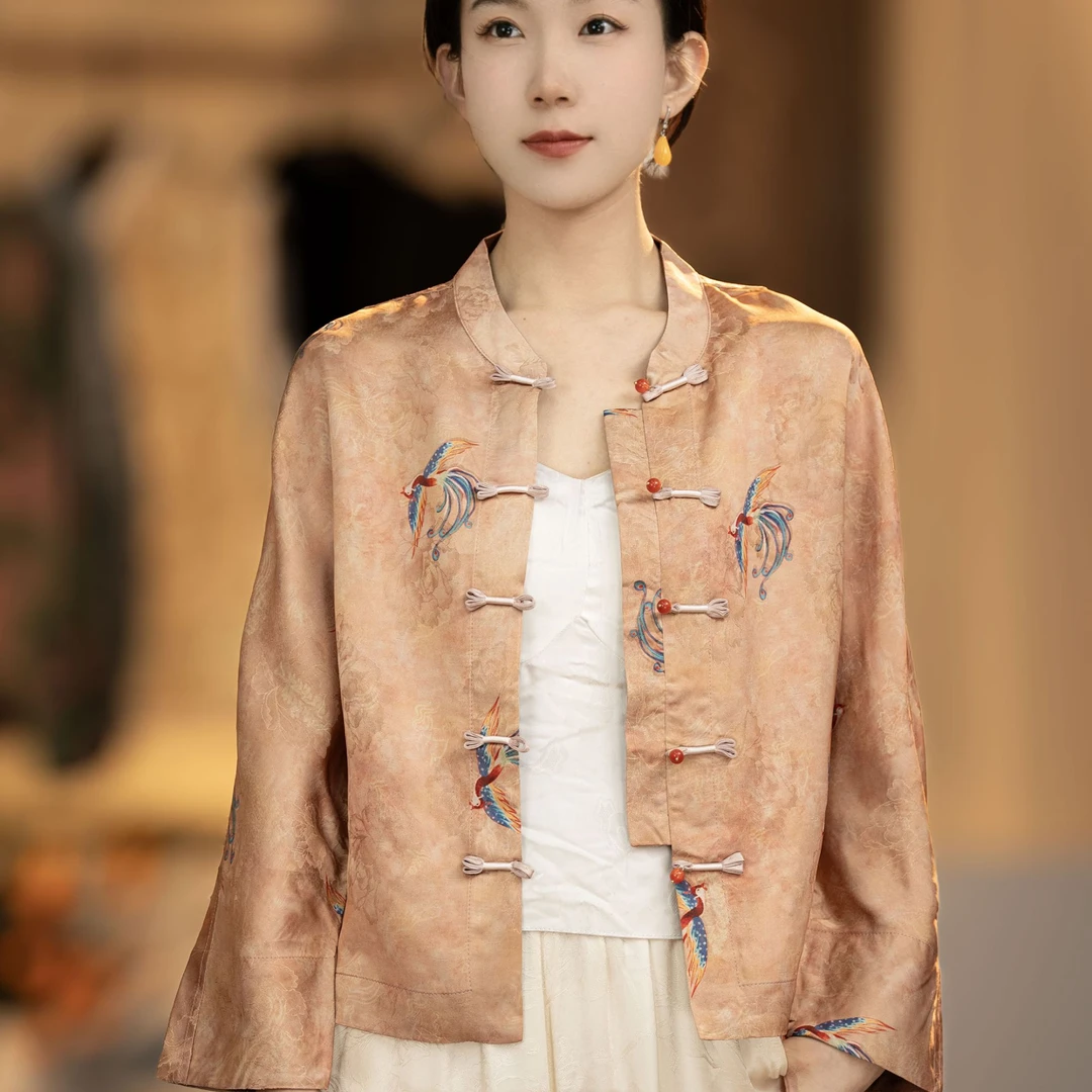 [粉凤凰]2025新款新中式衬衣3034XH