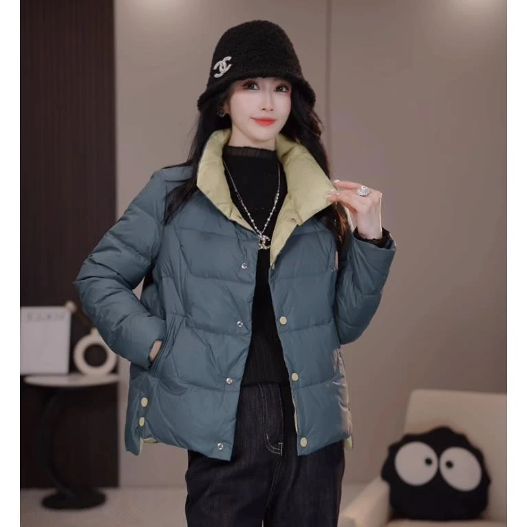 S-746秋冬高级感2024新款宽松保暖时尚防风防寒羽绒服