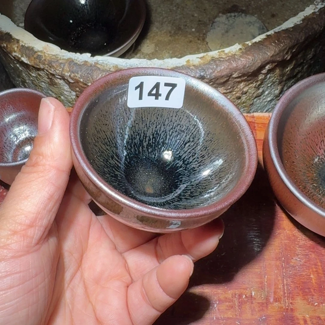 小雨茶盏，手工柴烧，微瑕相**茶