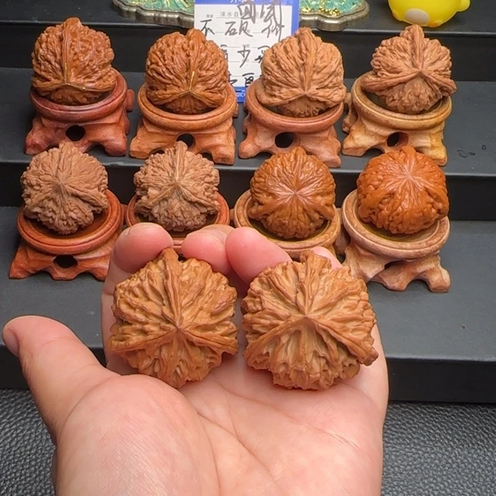 文玩核桃把件苹果园，全品无修精品配对
