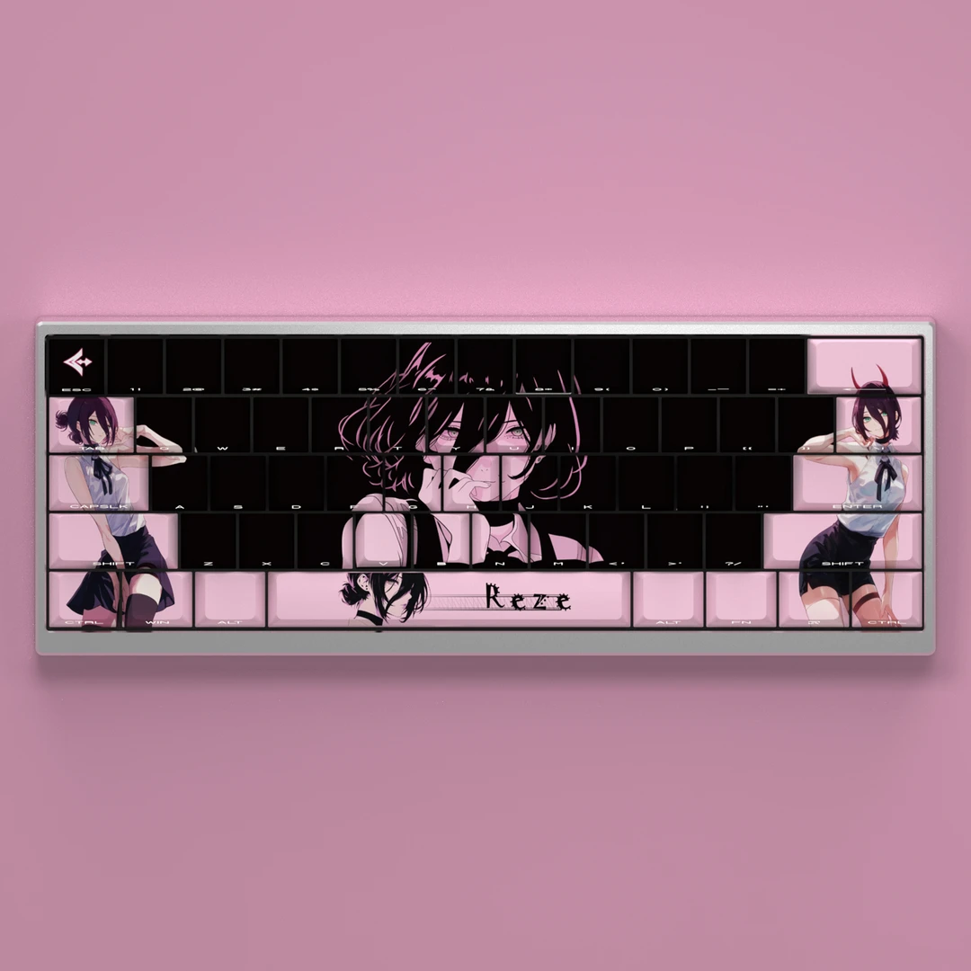 文绍蕾塞键帽侧刻透光动漫二次元原厂高度PBT适配美加狮 atk 迈从