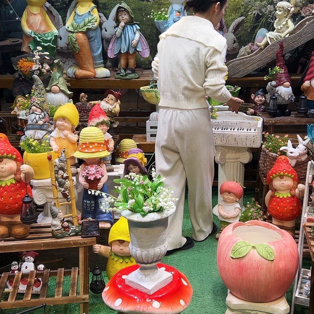 花园摆件红红火火