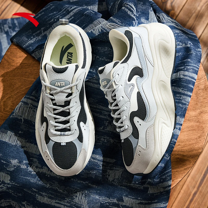 安踏星辰丨男款厚底舒适夏季新款软底百搭潮流休闲鞋912518806-ZB