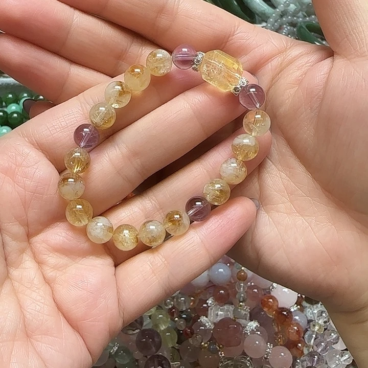 未镶嵌水晶手串天然