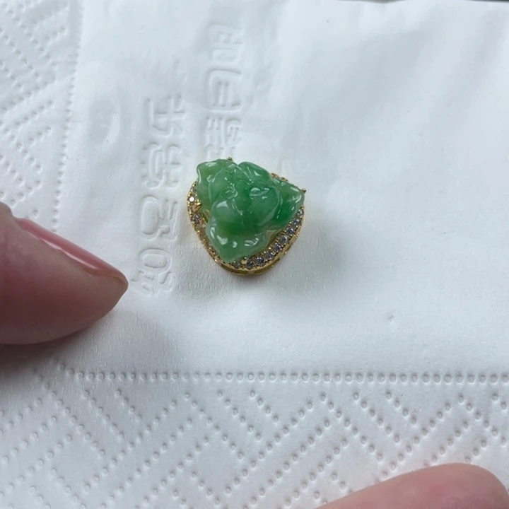 翡翠银S925镶嵌颈饰