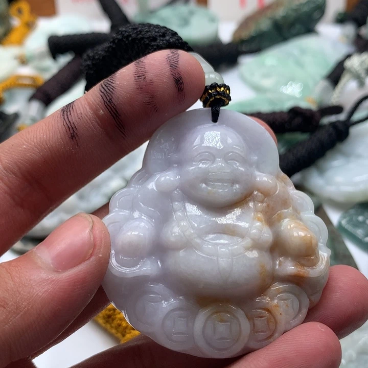 颈饰未镶嵌翡翠保真天然a货翡翠