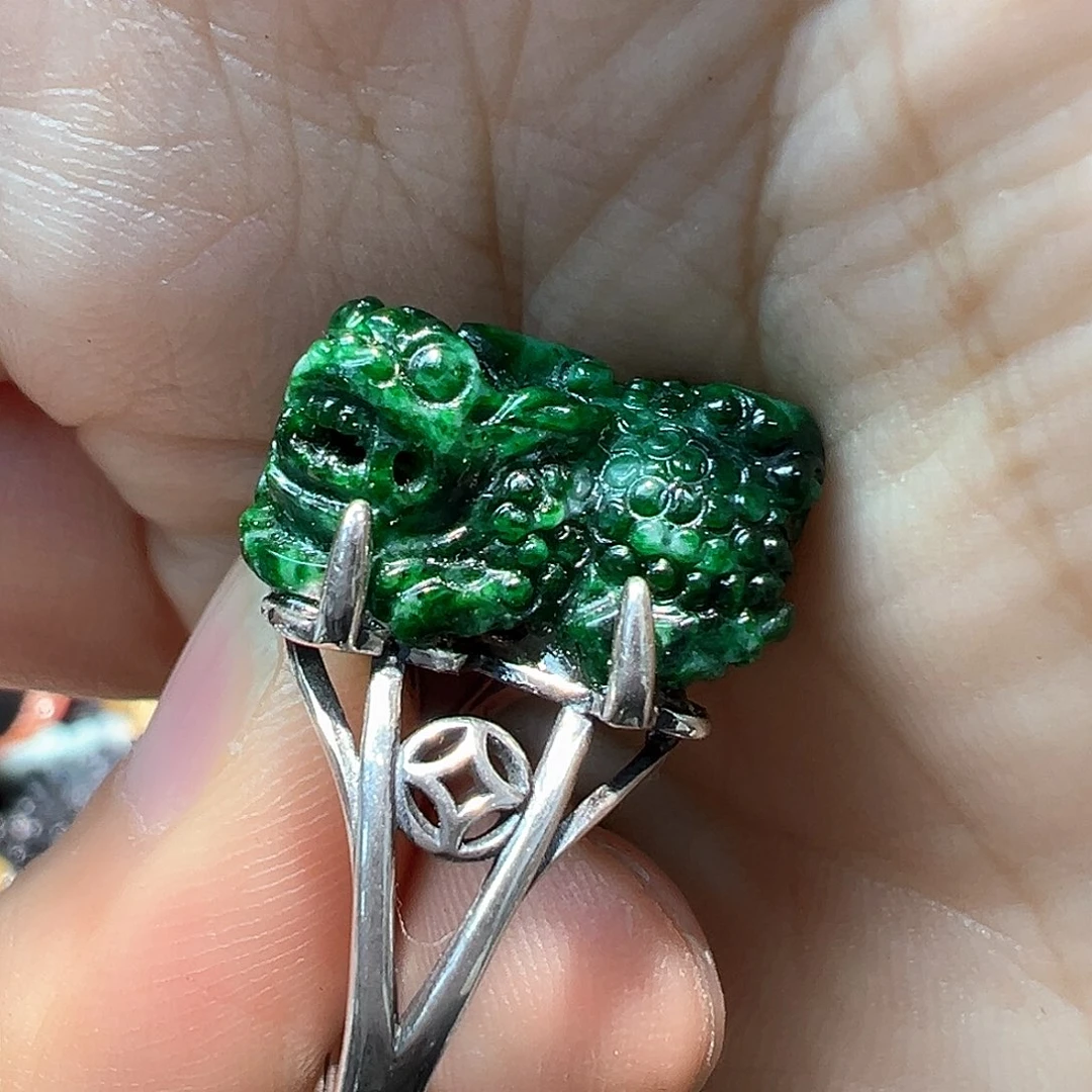 翡翠戒指未镶嵌ॐ***ॐ