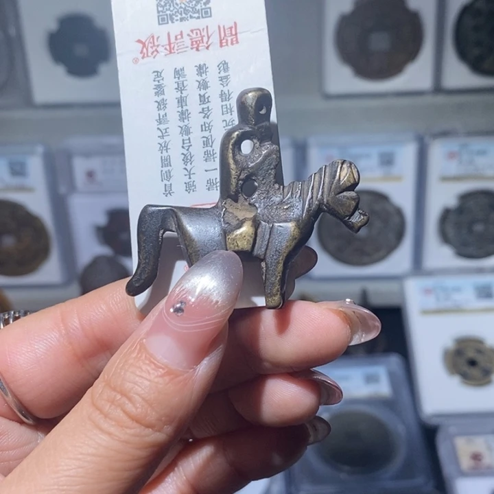 铜冬*小亦精选 清代传世马上封猴