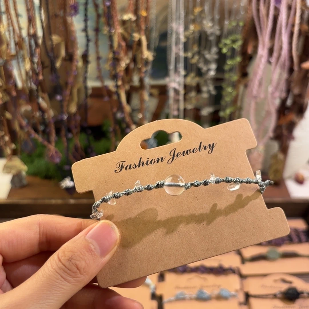 颈饰水晶未镶嵌白水碎石手链