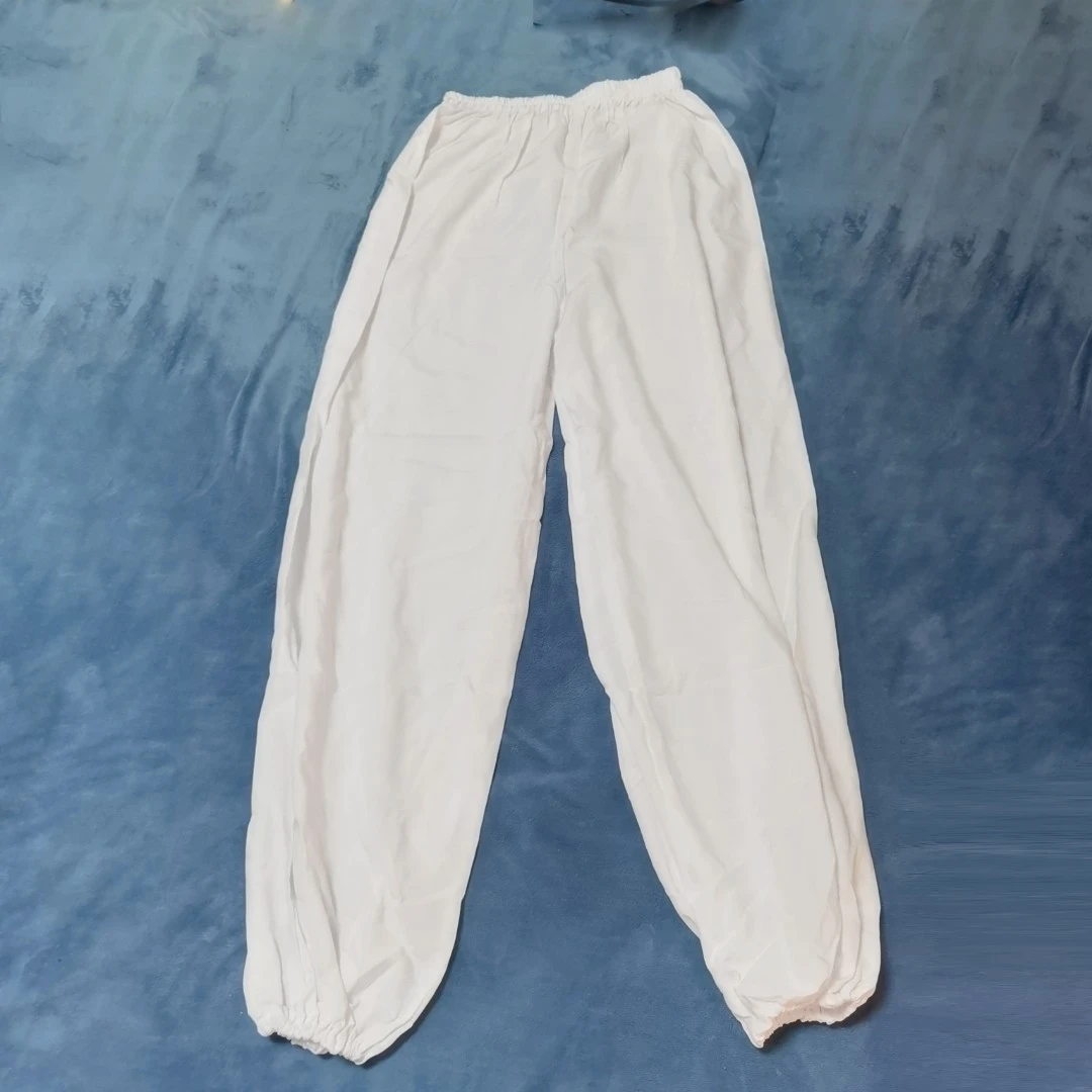 %水裤%越剧戏曲花旦小生老旦老生水裤高枝人棉透气不透光白色宽松