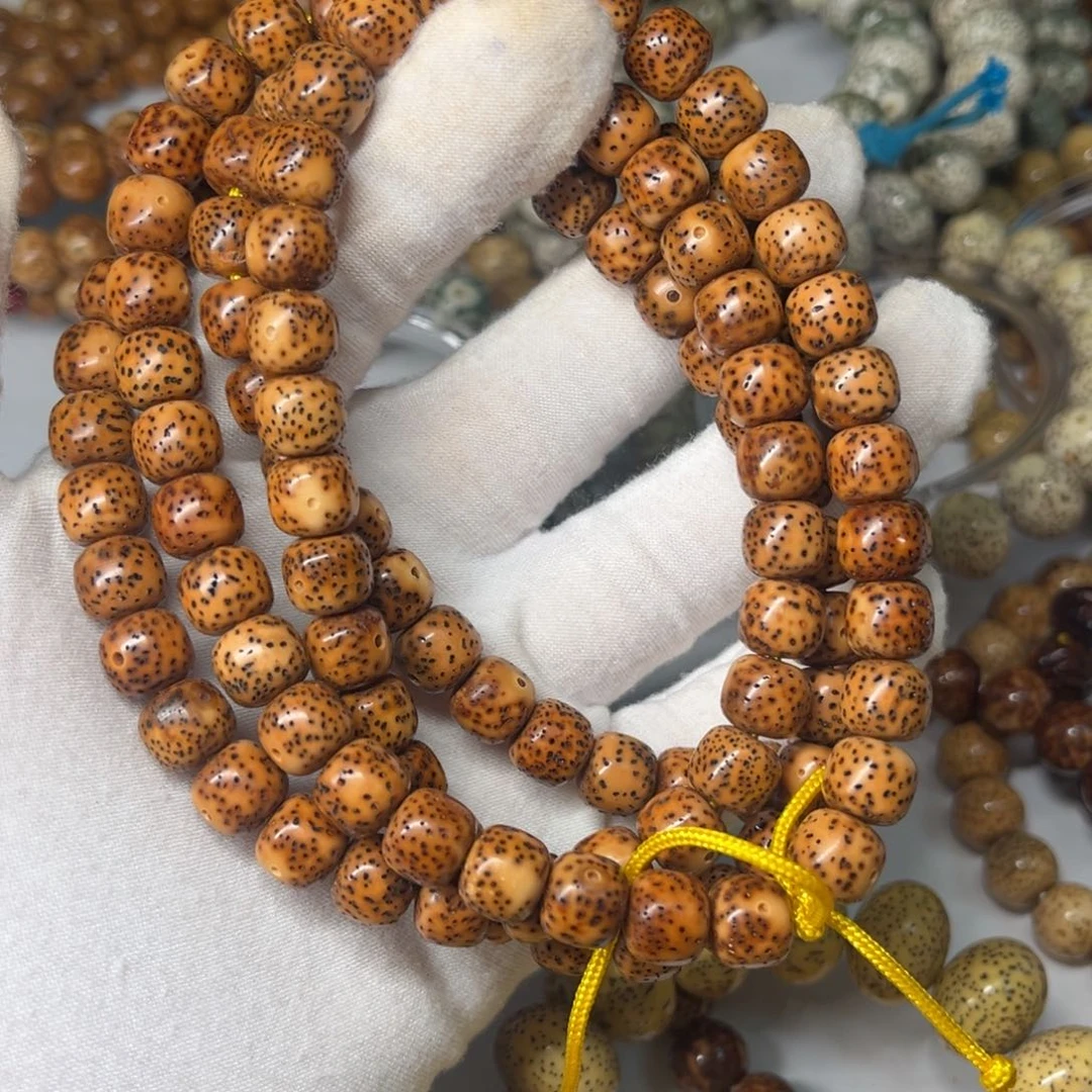 星月菩提吊坠98高桩藏筒长串虎皮