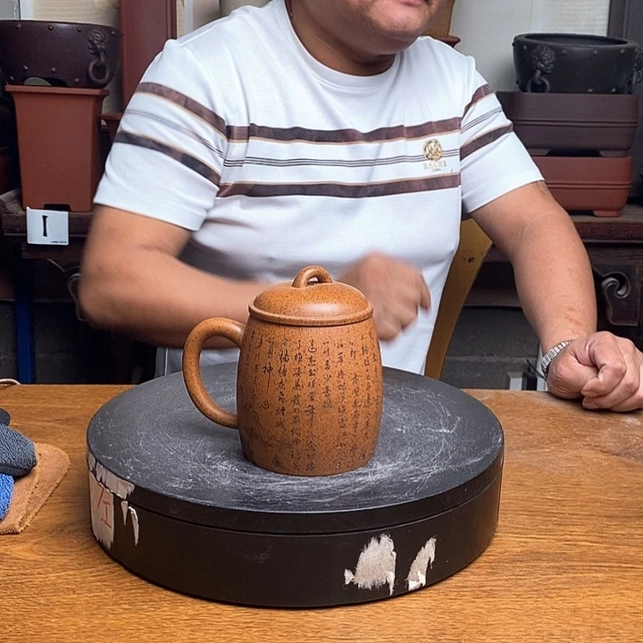 紫砂花盆货号一只秦权