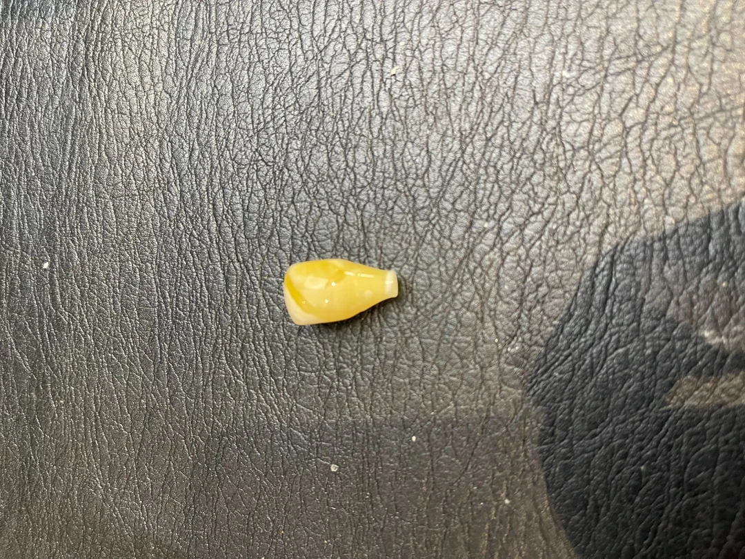 天然原矿鸡油黄蜜蜡奶嘴三通支持鉴定