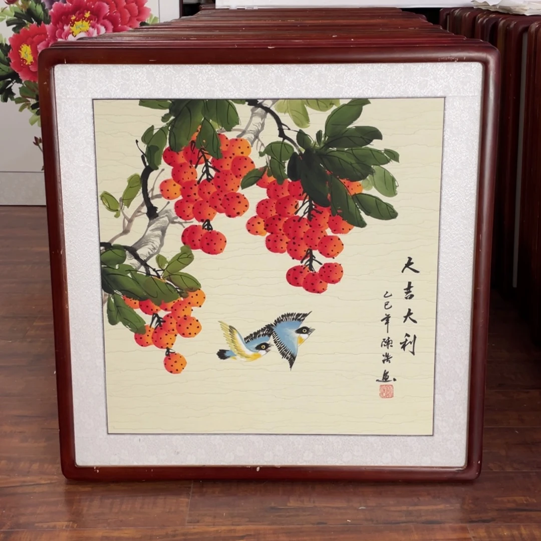 国画带框尺寸63*63厘米