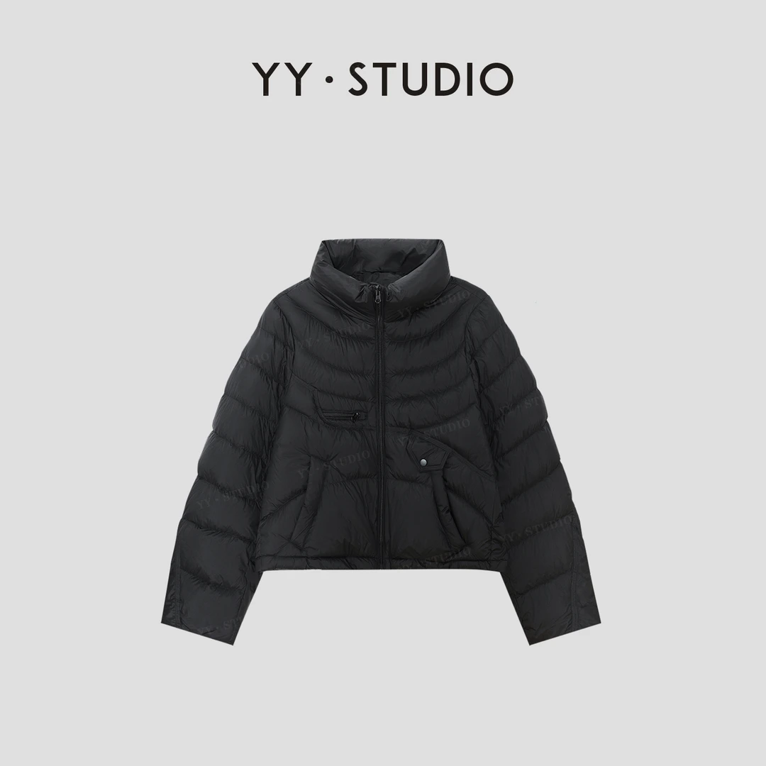 【YY·studio】高领羽绒服女冬季新款长袖保暖面包服外套YY-7044