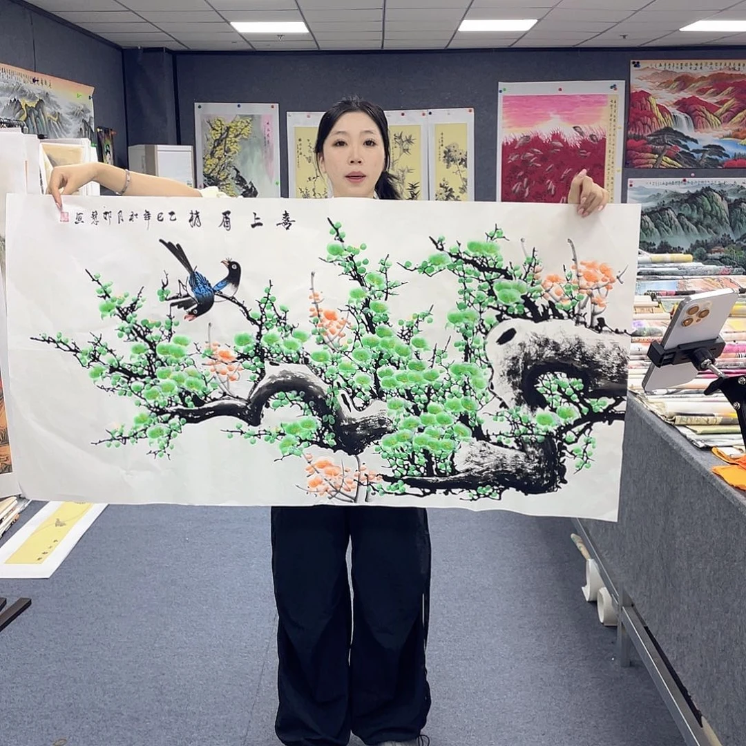 国画作品小姐姐放漏…