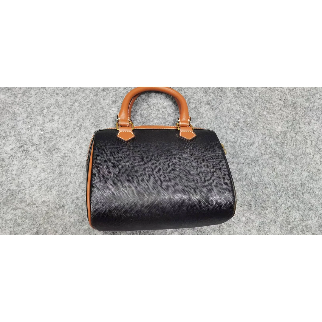 TOLEX2025新款手工时尚女包花枕头黑色百搭小众20cm