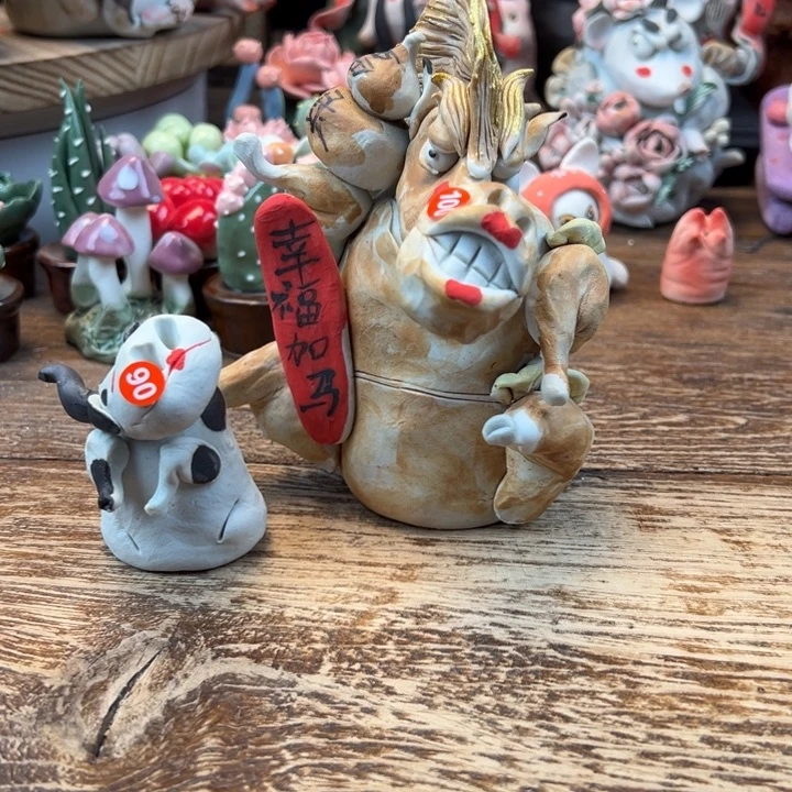 v***a陶摆件小镇青花每日有新品