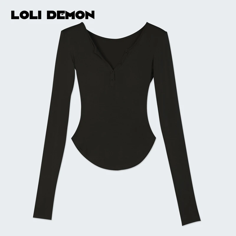 LOLI DEMON美人无骨打底衫 百搭漫画身材XF码