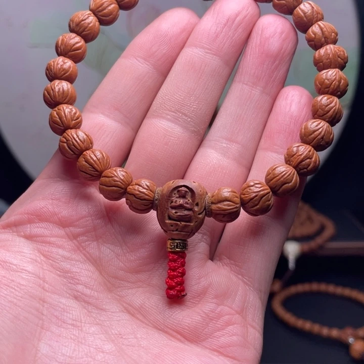 手串桃核10玉龙脊手持