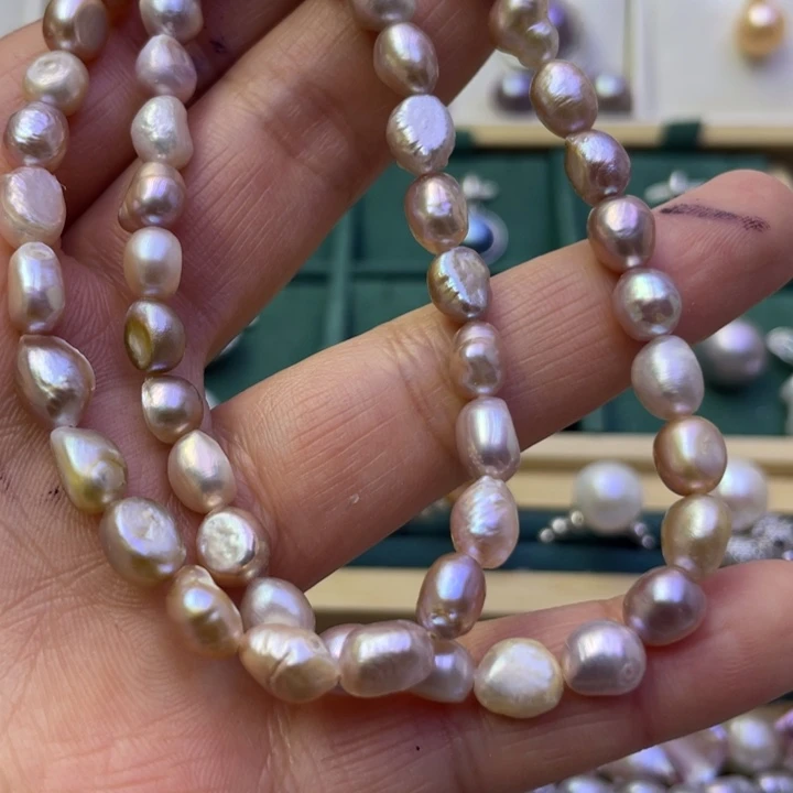 淡水珍珠颈饰合金