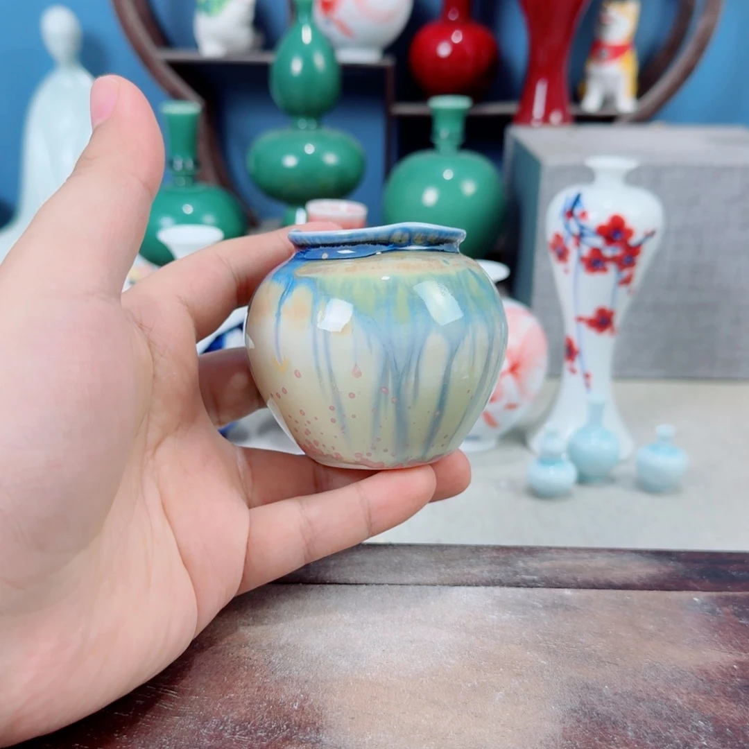 陶瓷手工小花器摆件
