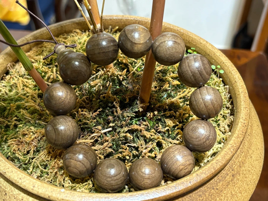金丝楠阴沉木高抛佛珠
