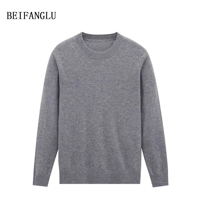 北方鹿 绵羊毛男士2025冬商务休闲套头针织羊毛衫26205