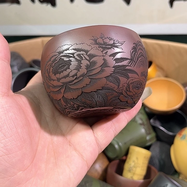 茶杯紫砂全手工紫砂主人杯